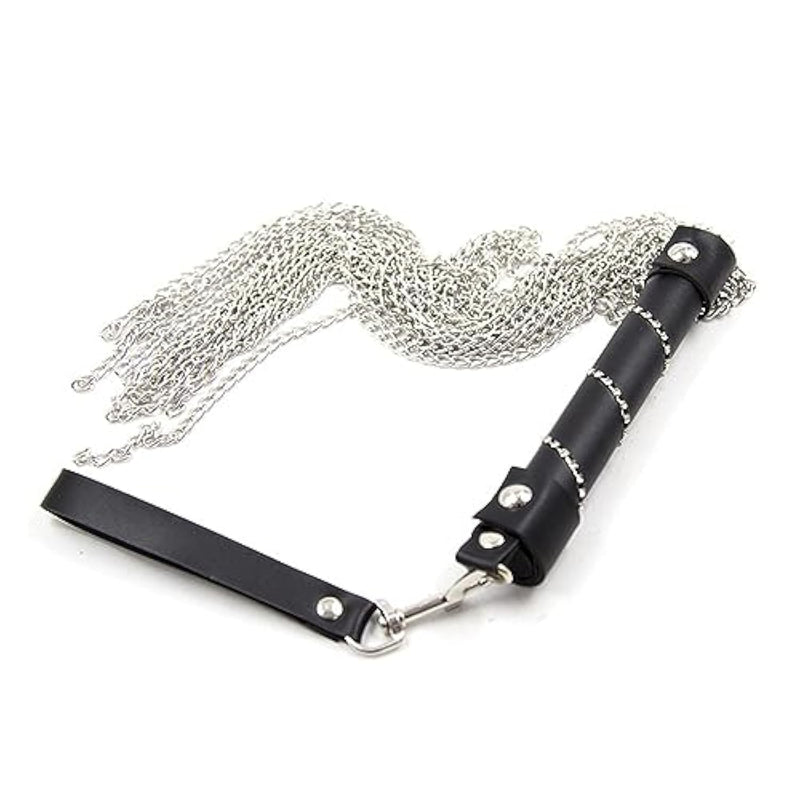 Sex Bondage Toy Whip With Stainless Steel Tassel Chain Sm Sex Role Play Training Whip Sex Toy For Couple Flriting Whip For Bdsm Role Play Bondage Toy