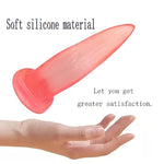 8.27 Inch Realistic Tongue Licking Dildo with Suction Cup for Anal Play