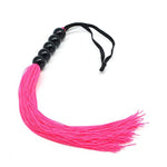 Rubber Sex Flogger Whip - Beginners Super Soft 15 Inch Flogger Whip For Sex Adult (Pink)