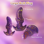 6.7'' Large Butt Plug Anal Plug Huge Anal Dildo, Huge Monster Anal Dildos Wearable Anal Sex Toys, Soft Silicone Anal Plug with Safety T Base, Big Anal Trainer Dilator Adult Sex Toys for Men and Women