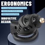 Male Chastity Device With Urethral Sound Cock Cage Lightweight Chastity Cage Penis Cage For Men With 4 Ring & Invisible Lock Adult Sex Toy For Men (M)