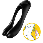 Candy Cane Vibrator Sex Toy | Adult Toys for Women | Best Couple Vibrator | Vibrating Sexual Pleasure Device | Stimulation Vibrators | Female Wellness Tools | Woman Pleasure Sextoy (Black)