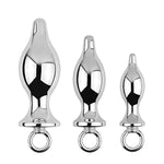 Metal Anal Plug With Pull Ring Sex Toys Anal Toys Butt Plug Training Kit Massager For Male Adult Sex Toys Anal Games For Couple Sm Flriting Tool L