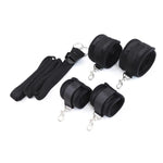 One-Piece Bdsm Restraints Kit Fetish Adult Sex Toys Wrist Ankle Cuff Adjustable Harness Rope Straps Harness Leg Spreaders Sex Bed Bondage Set For Couples Women Men Sm Game Bedroom