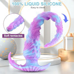 Extra Long Dildo Huge Anal Plug 17.7 Inch Anal Adult Toys, Monster Fantasy Knot Dildos Bringing Deep Pleasure Soft Liquid Silicone Butt Plug, G-Spot Stimulation And Prostate Orgasm Sex Toys Unisex