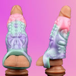 Octopus Tentacle Fantasy Penis Sleeve Enlarger With Cock Ring, Reusable Dildo Sheath Cover Extender Adult Sex Toy For Men Couples (M)
