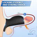 Vibrating Cock Sleeve Penis Sleeve Vibrator - Realistic Girth Enhancer & Extender Sex Toys Penis Ring Adult Sex Toys with 10 Vibrating Modes, Cock Ring Couple Sex Toys for Men Women Pleasure