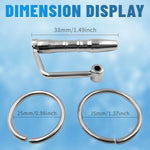 Hollow Urethral Plug, 1.5 Inch Urethral Sounds With Penis Rings Urethral Dilators Penis Plug Prostate Stimulation Masturbator Sex Toy For Men