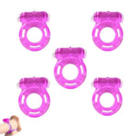 Vibrating Cock Ring Male Sex Toys For Couples, 5Pcs Penis Ring Vibrator Clitoral Stimulator For Enhance Men Sex Games, Silicone Cockring Prostate Massager Penis Vibrator Adult Sex Toys For Men