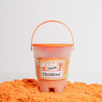 1.1 lb Orange Sensory Sand for Kids, Non-Toxic Soft Play Sand for Creative Activities