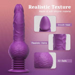 Thrusting Dildo Vibrator - 9.29" Realistic Silicone Dildos For G Spot Anal Stimulation With 10 Vibrating & 3 Bouncing Modes, Adult Toys Penis Sex Toys For Women Men Couples (Evorumble)