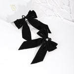 Bowtie Nipple Clamps Adjustable Non-Piercing Large Nipple Clips With Bow Knot Body Decorations For Women (Black)