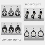 Chastity Cage Adult Sex Toys Lightweight Male Chastity Device For Male Penis Cage Breathable Bondage Gear Abs Material With 3 Sizes Ring Bdsm Couples Sex Games(Black)
