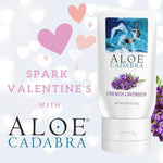 Aloe Cadabra Flavored Personal Lubricant and Vaginal Moisturizer, Organic Edible Aloe Lube for Men, Women and Couples, Non-Staining, pH Balanced, Toy Compatible (French Lavender, 2.5 Ounces, 1 Pack)