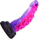 Huge Monster Tentacle Octopus Dildo For Beginners, Creature Alien Knot Dildo With Strong Suction Cup For Anal Massage, G Spot Colorful Fantasy Dildos Sex Toys For Women And Couple 8.67" (Purple)
