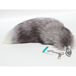 Versatile Tail Stainless Steel Fox Tail: Sensual Anal Plug & Stylish Keychain (Small Plug, Blue)