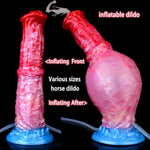 Horse Dildo Penis Vibrator Female Adult Erotica G Spot Anal Stimulator With Powerful Suction Cups Large Anal Play Plug Couple Gay Adult Sex Toys And Games (Pink)