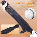6 Inchs Penis Sleeve-M Size, Brown Realistic Thick Slicone Adult Cock Toys, Alargamiento De Pennis Extender & Pennis Sleeve Girth Enhancer For Men Couples Adult Sex Ateroeri Toys & Games