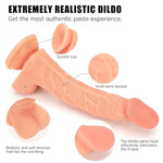 9 Inch Strap On Dildo With Harness, Wearable Realistic Silicone Dildo Adult Sex Toy For Female Masturbation Women Gay