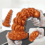 Monster Dildo Silicone Fantasy Anal Dildos with Suction Cup Anal Beads Butt Plug G-spot Sex Toys for Women Men and Couples (S)