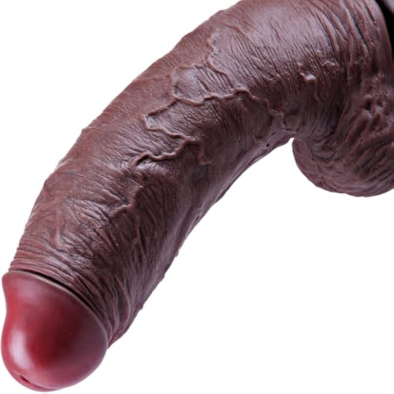 3-Inch Wide Ultra-Thick Giant Dildo, 13.4-Inch Huge Black Realistic Silicone Dildo With Strong Suction Cup,Xxl Extra-Large Fat Penis, Advanced Unisex Adult Toy For Intense G-Spot And Anal Stimulation