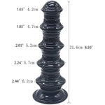 8.5 Inch Anal Plug Dildo With Strong Suction Cup, Soft Flexible Butt Plug Knotted G-Spot Dildo Adult Sex Toy For Women