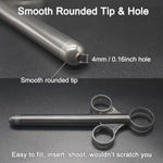 Lube Applicator Syringes With 10Ml Precise Scales, Anal Lube Shooter With Storage Bag, 6.5" Lubricant Launcher With Smooth Rounded Tip For Men, Women, Reusable & Durable, Easy To Use And Clean, 2 Pack