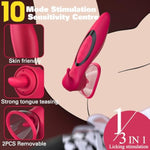 Pussy Pump Sex Toys - 3 In 1 Suction/Licking/Vibration Female Nipple Pussy Sucker Automatic Vacuum Vagina Pump, Women Sex Toys - Pumps & Enlargers For Women Sexual Enhancers Clit Nipple Stimulation