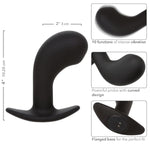 Rock Bottom Curved Probe, 10 Functions Waterproof Silicone Prostate Massager Vibrating Butt Plug - Se-0835-10-3