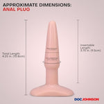 Small White Flesh Colored Anal Plug by Doc Johnson