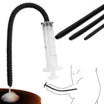 Silicone Hollow Urethral Plug With Injectable Silicone Plug For Adults Urethral Toy Insert Into Urethral Bdsm Adult Sex Toy (3 In 1 Set) Male Masturbation Rod Penis Plugs Training Vacuum Packaging