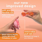 Menstrual Disc Reusable, 2-Pack Size S & L - Softer Than Menstrual Cups and Can Be Used Intimate Moments - Comfort-Fit Period Disc Set with 12 Hr Wear - 100% Medical Grade Silicone