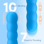 Discreet Thrusting G Spot Vibrator Dildo With Portable Size For Clitoral Vagina Stimulation, Personal Wand Massager Silent Sex Toy With 10 Vibrating 7 Thrusting, Adult Sex Toys For Women Or Men