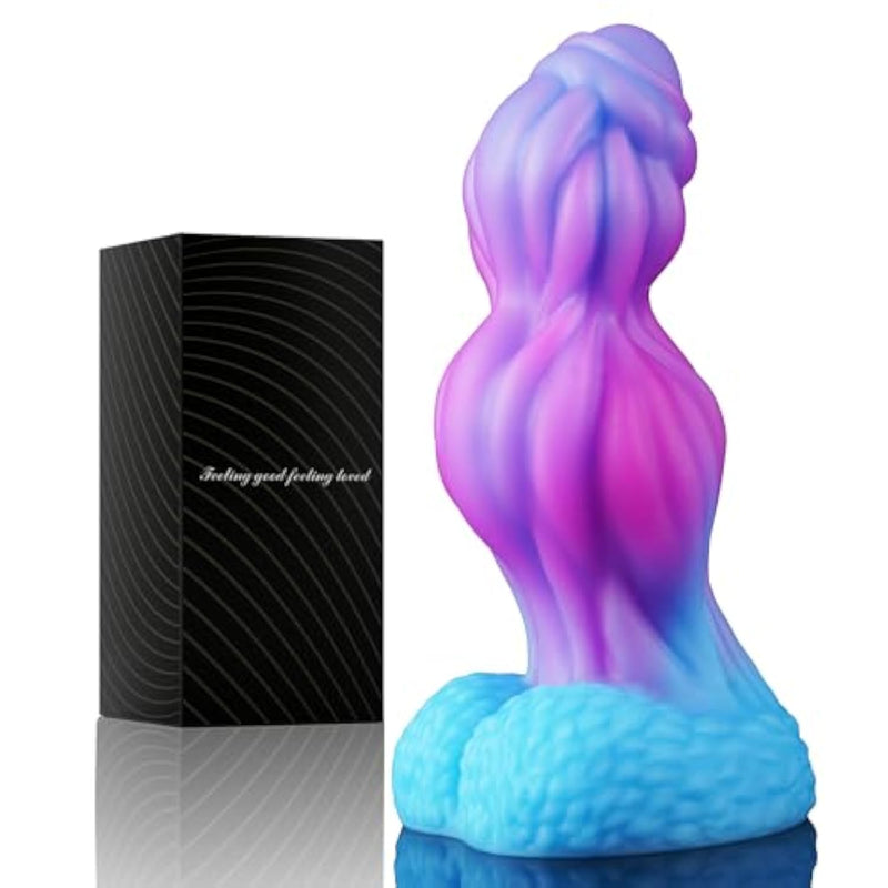 Monster Knot Dildo, Fantasy Alien Knotted Dragon Dildo With Suction Cup, 7" Big Huge Thick Animal Dildos Anal For G Spot Prostate, Silicone Large Fat Wide Dog Dildos Adult Sex Toy For Women Men Gay
