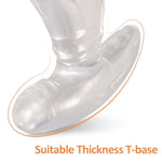 Butt Plug - Anal Plug With Thick Curved Base, Clear Butt Plug Spreader, 6.69X3.1 In Prostate Sex Toys For Men And Women Masturbation