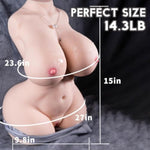 Life Size Male Masturbator Sex Doll with Realistic Textured Pussy and Anal Channel