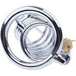 Male Chastity Device Stainless Steel Chastity Cock Cage Penis Ring For Men Virginity Lock Chastity Belt Adult Game Sex Toy
