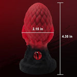 Silicone Monster Anal Butt Plugs Sex Toys With 2 Dragon'S Eye Soft Realistic Monster Dildo Buttplug Anal Toys With Suction Cup Black Red Anal Plugs Anal Dildo For Beginner Men Women Anal Sex Toys