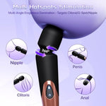 Vibrator Wand Womens Sex Toys - 12" Cordless Full-Body Personal Massager, 10 Powerful Vibration Modes Adult Sex Toy For Clitoral Anal Nipple, Quiet Handheld Vibrators For Female Couples