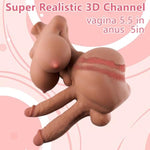 Shemale Sex Doll Futa Sex Toy Torso Two Dildo Male Masturbator With Flexible Dildo For Women, Big Breasts And Vaginal Anal Trans Sex Doll For Men Transsexual Torso Toys