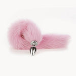 Sexy Cat Tail Fox Tail Cosplay Anal Plug Anal Butt Plug Adult Sex Toys For Women Men Couple Stainless Steel Anal Plug Small 18"