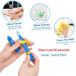 24 Color Tempera Paint Sticks, Quick-Dry Art Set for Teens & Students