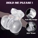 Male Masturbator Bbw Sex Doll, 2.2Lb Pocket Pussies Sex Toy For Men, 2 In 1 Male Adult Toys With Realistic Textured Vagina Anal Channels, Transparent Sex Dolls Big Ass Clear Pussy For Men Masturbation