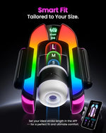 RGB Lighting Male Masturbator, 2 Sleeves Male Sex Toys for Men