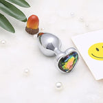 Store Small Fetish Anal Plug Butt Heart Personal Sex Massager(Colorful)
