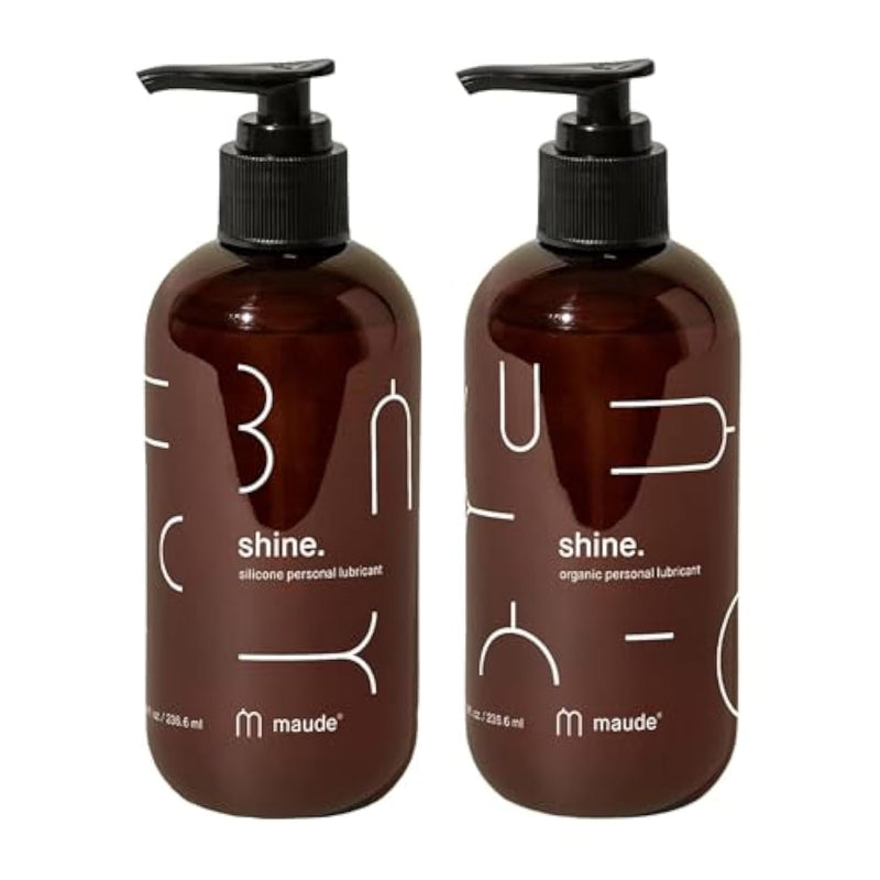 Silicone + Organic Shine Bundle - Long-Lasting, Non-Sticky Silicone Lube & Hydrating Aloe Vera And Water Based Lube