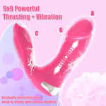Thrusting Vibrator Dildo Women Sex Toys With App Remote Control 9 Thrusting & Vibrating Modes Wearable Clitoral G Spot Vibrators Adult Toys For Women & Couples