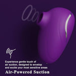 Sucking Vibrator Women Sex Toy - Rose Stimulator Clitoris Vibrator, Wide Opening Sucker Nipple Toys For Pleasure, Clitoral Suction Vibrator With 6 Modes, Mini Vibrator Female Couples Sex Toys, Violet