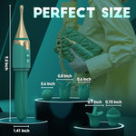 2 In 1 Wand Vibrator Female Sex Toys, Precision High Frequency Mini G Spot Vibrator Vibrater With 10 Modes, Couples Sex Toys For Anal Nipple, Personal Massager Anal Toys Dildo Machine Green