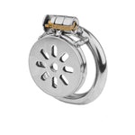 Small Chastity Cage With 2 Dilator Urethral Flat Breathable Chastity Devices Men In 4 Sizes Metal Penis Lock Sm Bondage Fetish Sex Toys (50Mm)